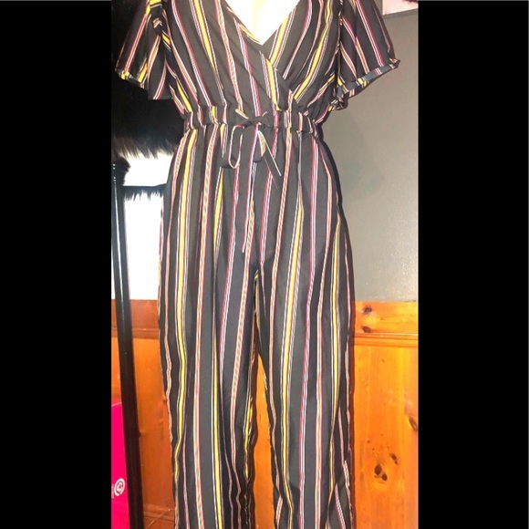 Mint of Blush Black Stripe Multicolored Jumpsuit - Picture 8 of 8